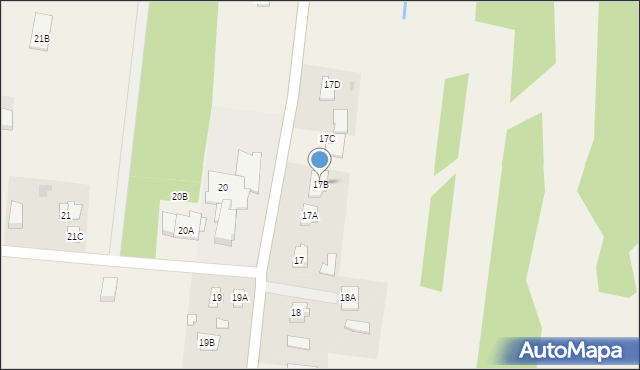 Feliksów, Feliksów, 17B, mapa Feliksów