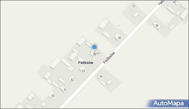 Feliksów, Feliksów, 35, mapa Feliksów