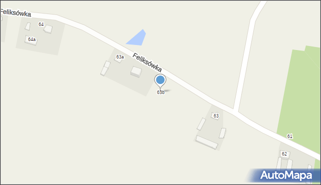 Feliksówka, Feliksówka, 63b, mapa Feliksówka