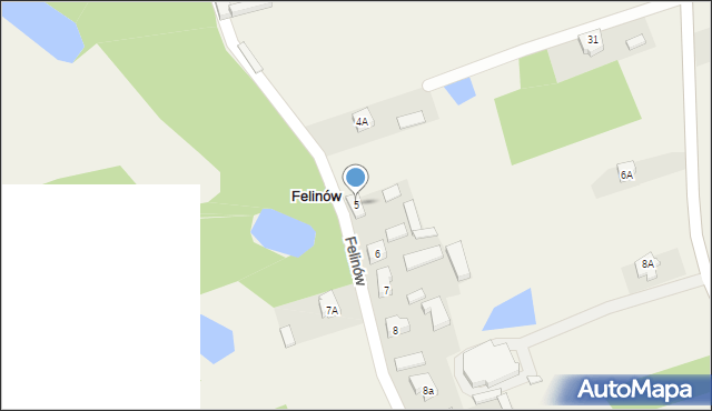 Felinów, Felinów, 5, mapa Felinów