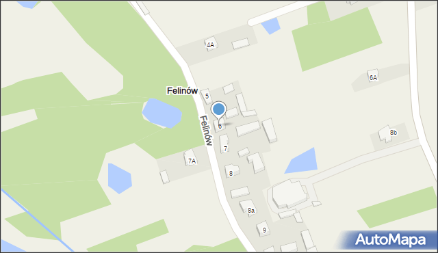 Felinów, Felinów, 6, mapa Felinów