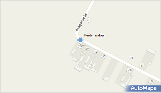 Ferdynandów, Ferdynandów, 29, mapa Ferdynandów