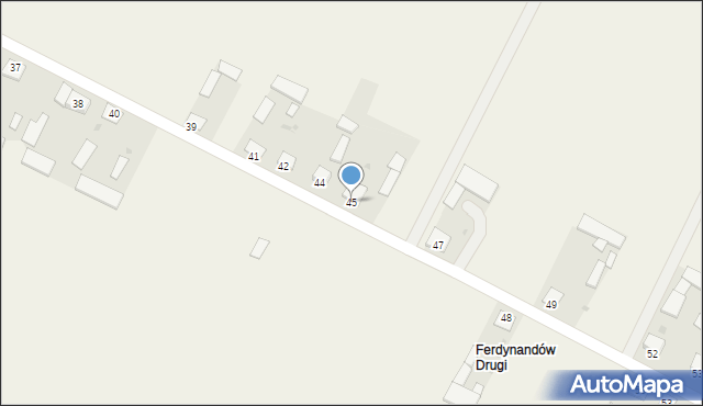 Ferdynandów, Ferdynandów, 45, mapa Ferdynandów