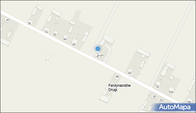 Ferdynandów, Ferdynandów, 47, mapa Ferdynandów