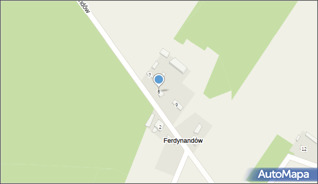 Ferdynandów, Ferdynandów, 8, mapa Ferdynandów