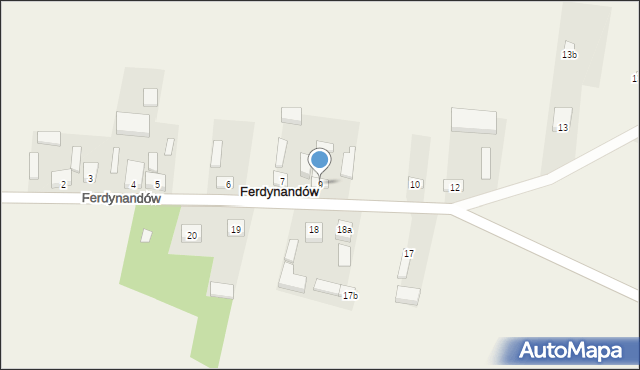 Ferdynandów, Ferdynandów, 9, mapa Ferdynandów