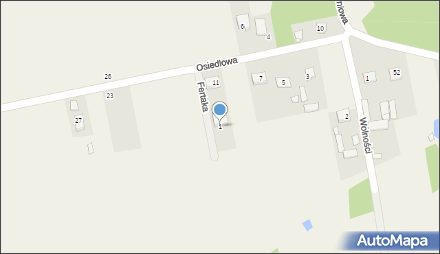 Grodzisk, Fertaka Kazimierza, ks., 1, mapa Grodzisk