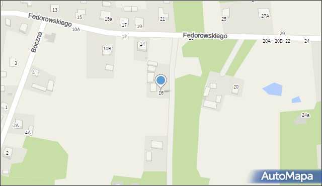 Jastkowice, Fedorowskiego, 16, mapa Jastkowice