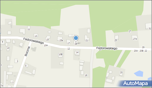 Jastkowice, Fedorowskiego, 19, mapa Jastkowice