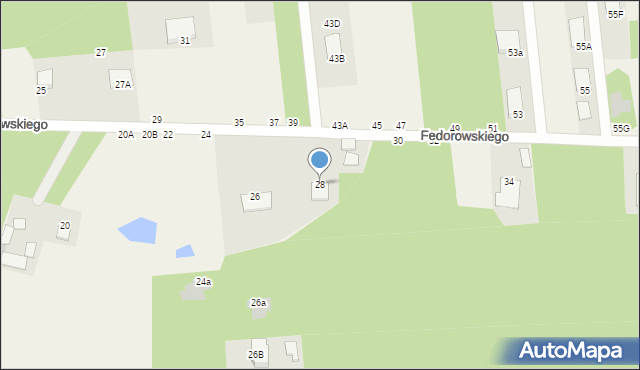 Jastkowice, Fedorowskiego, 28, mapa Jastkowice