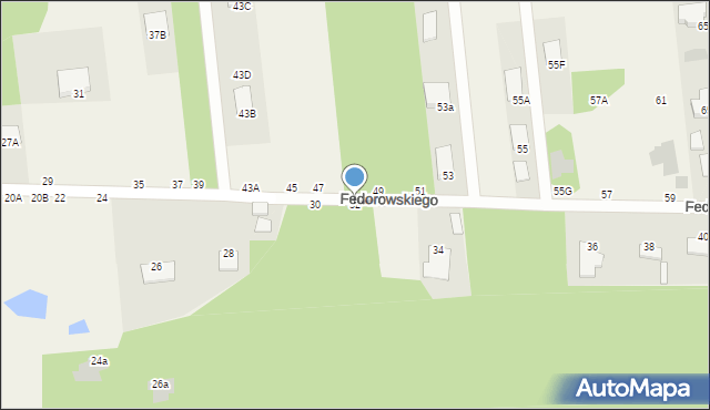 Jastkowice, Fedorowskiego, 32, mapa Jastkowice