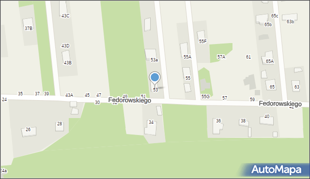 Jastkowice, Fedorowskiego, 53, mapa Jastkowice