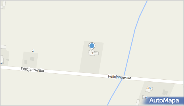 Osiek Mały, Felicjanowska, 3, mapa Osiek Mały