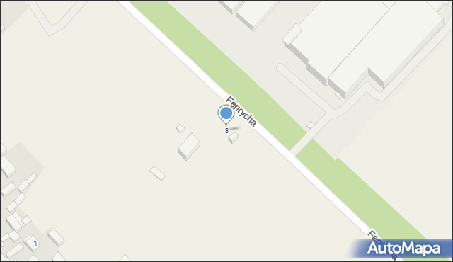 Pudliszki, Fenrycha Stanisława, 8, mapa Pudliszki