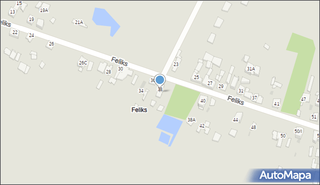 Sosnowiec, Feliks, 38/I, mapa Sosnowca