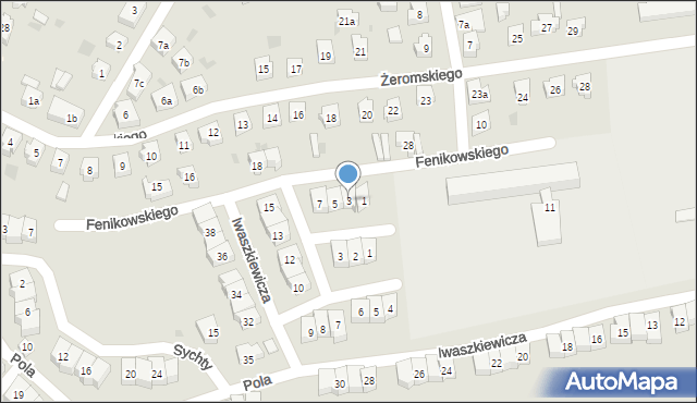 Tczew, Fenikowskiego Franciszka, 3, mapa Tczew