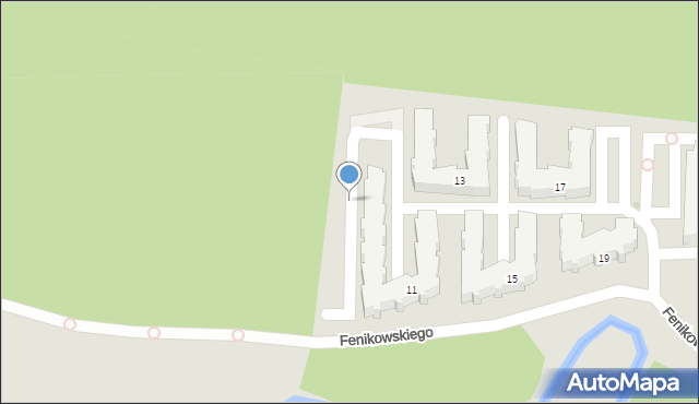 Wejherowo, Fenikowskiego Franciszka, 13/16, mapa Wejherowo