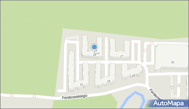 Wejherowo, Fenikowskiego Franciszka, 13, mapa Wejherowo