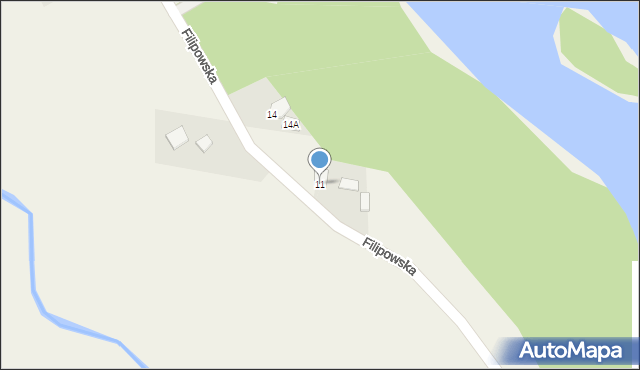 Bakałarzewo, Filipowska, 11, mapa Bakałarzewo