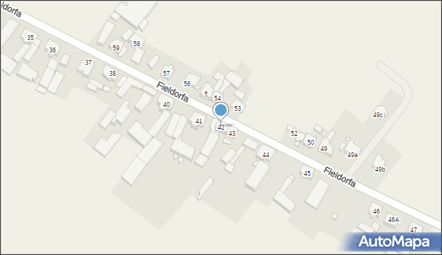 Czacz, Fieldorfa-Nila Augusta Emila, gen., 42, mapa Czacz