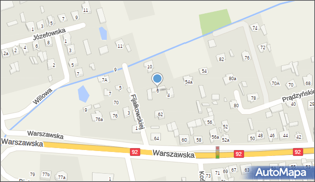 Dębe Wielkie, Fijałkowskiej Józefy, 6, mapa Dębe Wielkie