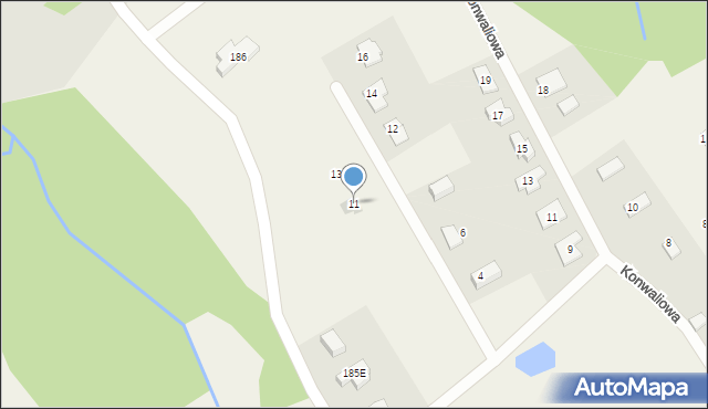 Dziećmorowice, Fiołkowa, 11, mapa Dziećmorowice