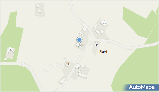 Fiałki, Fiałki, 47, mapa Fiałki