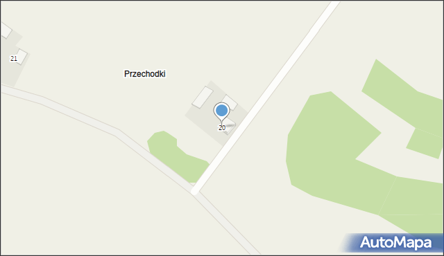 Fiedorowizna, Fiedorowizna, 20, mapa Fiedorowizna