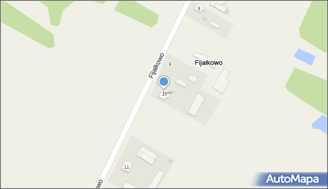 Fijałkowo, Fijałkowo, 10, mapa Fijałkowo