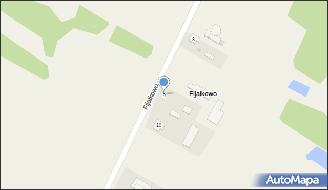 Fijałkowo, Fijałkowo, 9, mapa Fijałkowo