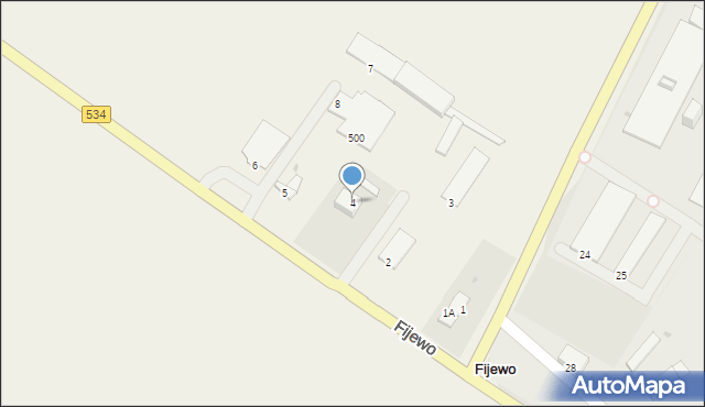 Fijewo, Fijewo, 4, mapa Fijewo