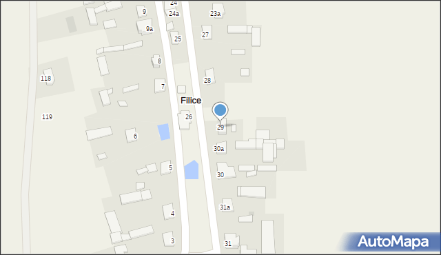 Filice, Filice, 29, mapa Filice