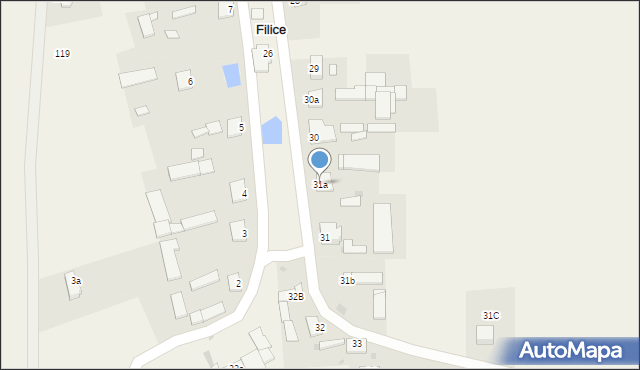 Filice, Filice, 31a, mapa Filice