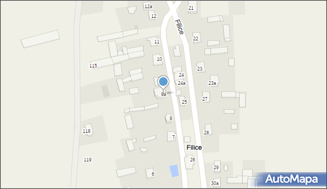 Filice, Filice, 9a, mapa Filice