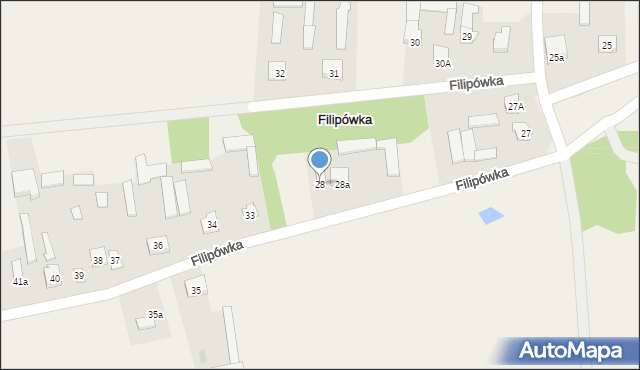 Filipówka, Filipówka, 28, mapa Filipówka