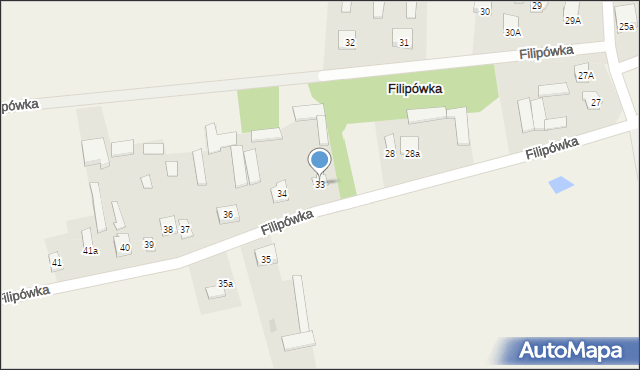 Filipówka, Filipówka, 33, mapa Filipówka