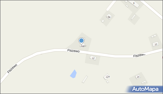 Fiszewo, Fiszewo, 11a, mapa Fiszewo