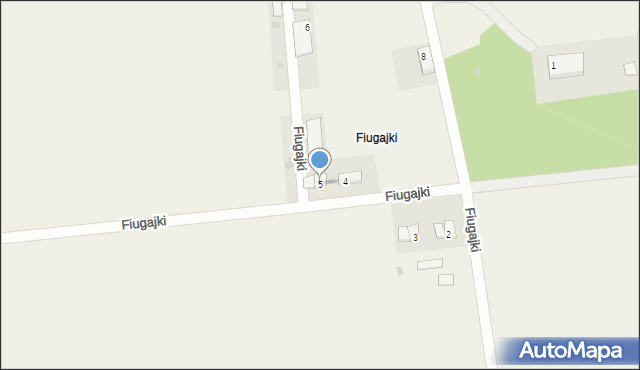 Fiugajki, Fiugajki, 5, mapa Fiugajki