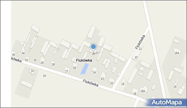 Fiukówka, Fiukówka, 25, mapa Fiukówka