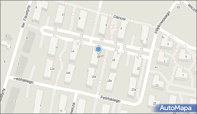 Gdynia, Filipkowskiego Stanisława, 16, mapa Gdyni