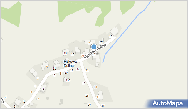 Gliczarów Górny, Fiśkowa Dolina, 23, mapa Gliczarów Górny