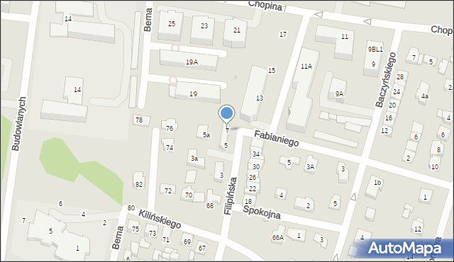 Góra Kalwaria, Filipińska, 7, mapa Góra Kalwaria