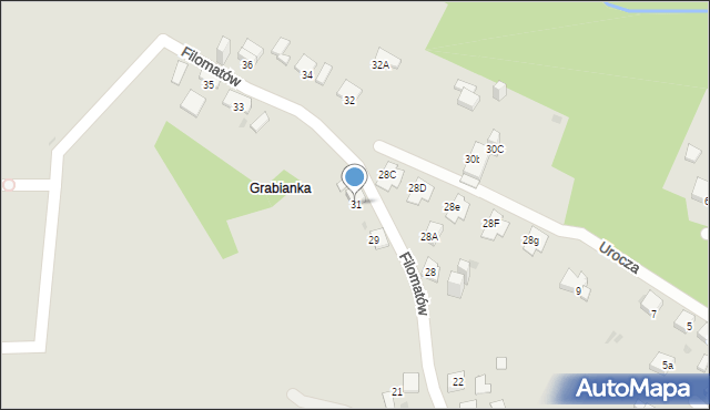 Jaworzno, Filomatów, 31, mapa Jaworzno