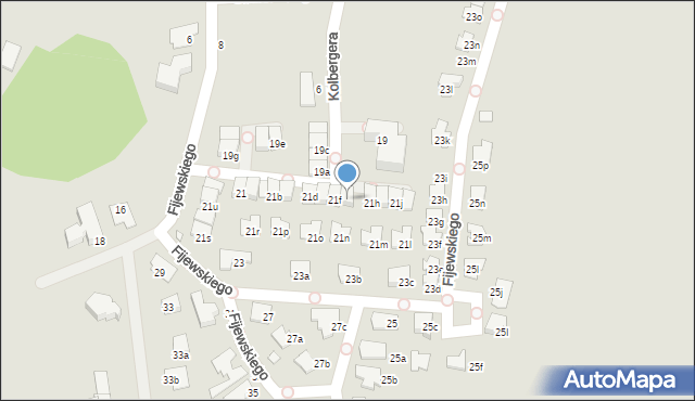 Katowice, Fijewskiego Tadeusza, 21g, mapa Katowic