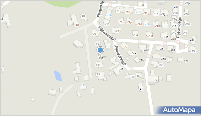 Katowice, Fijewskiego Tadeusza, 33a, mapa Katowic