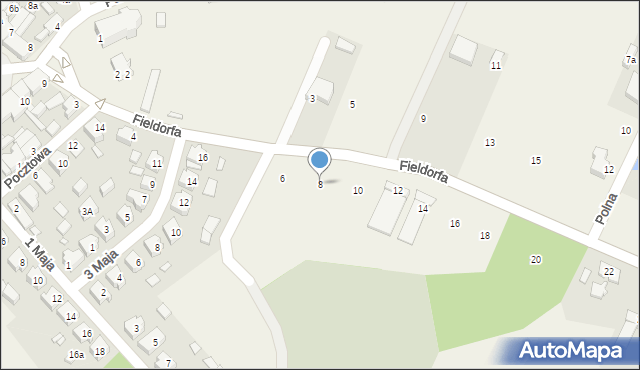 Kobyla Góra, Fieldorfa-Nila Augusta Emila, gen., 8, mapa Kobyla Góra