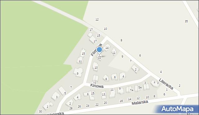 Koninko, Filmowa, 12, mapa Koninko