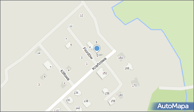 Koszalin, Fiordów, 2, mapa Koszalina