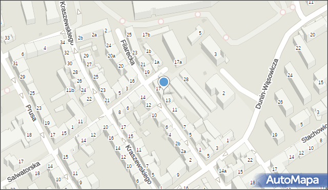 Kraków, Filarecka, 15, mapa Krakowa