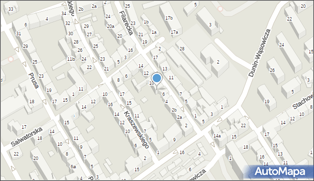 Kraków, Filarecka, 8, mapa Krakowa